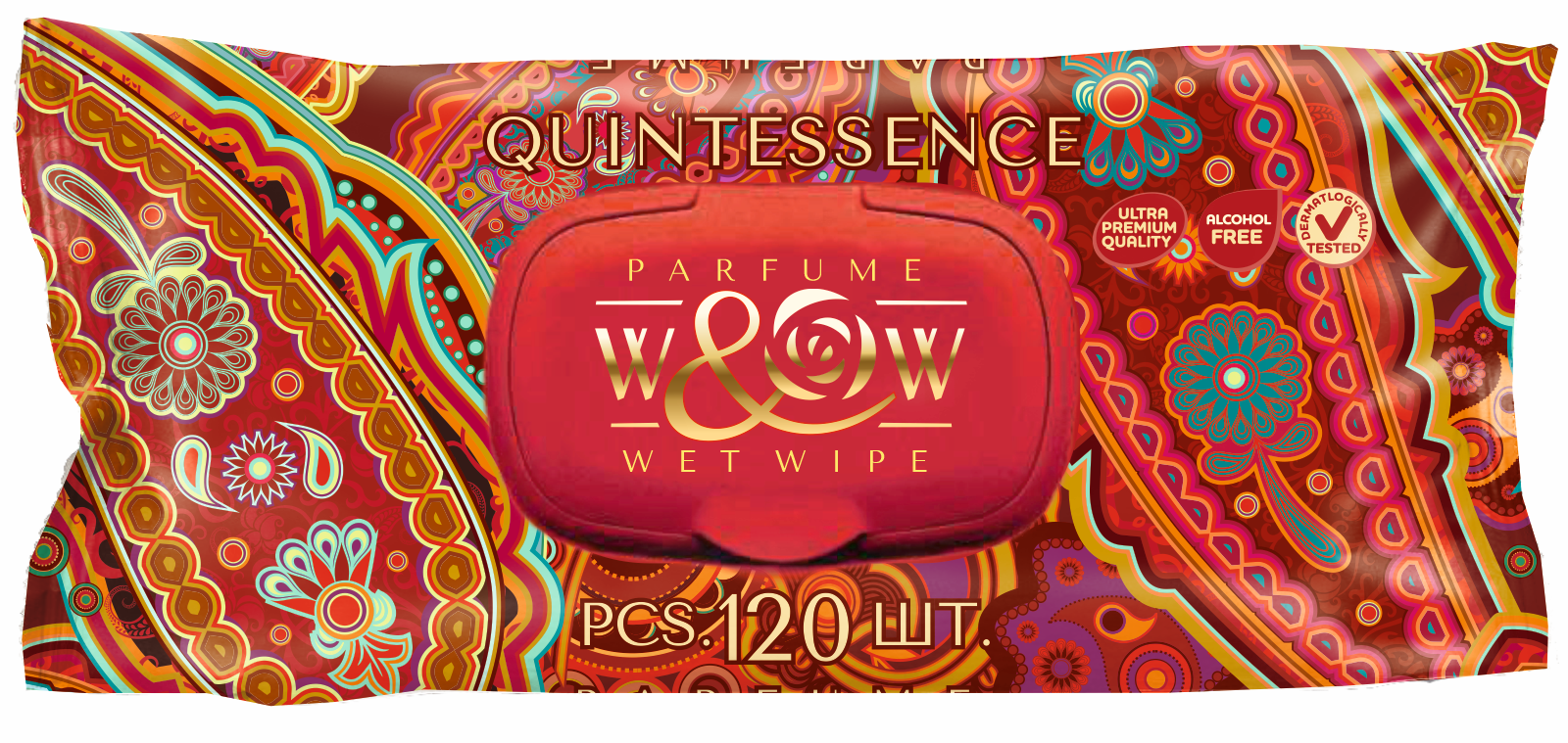 W&W влажные салфетки 120л. Quintessence *10 (WQG-120)