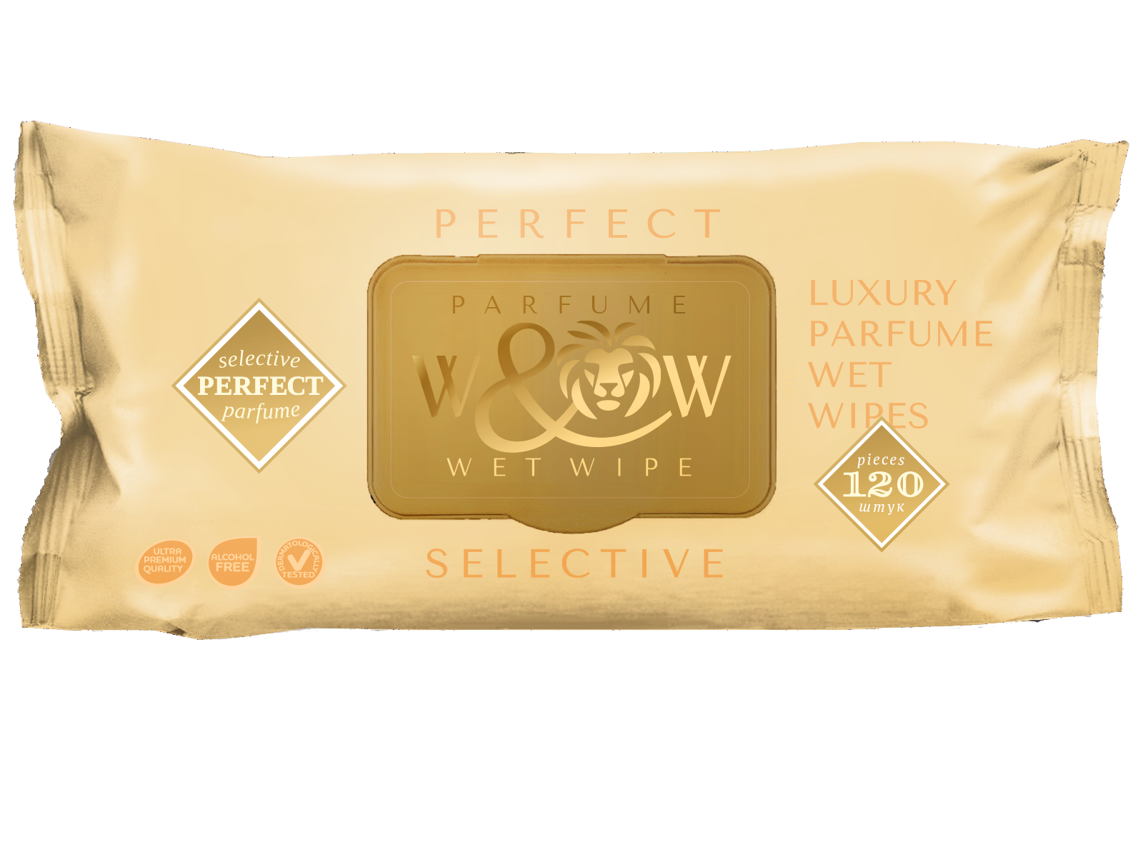 W&W парфюм. влажные салфетки 120л. PERFECT SELECTIVE OUD de PARFUME (WWPSO-120)