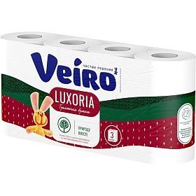 5C38T Туалетная бумага 3сл., Veiro Luxoria, БЕЛЫЙ, 17м. *48