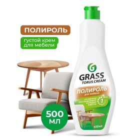 Очиститель-полироль для мебели TORUS Cream, флакон,500мл *8 (125821)