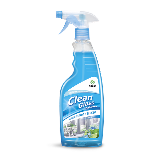 Очиститель стекол  CLEAN GLASS Голубая лагуна,Триггер,600мл.*8 (125247)