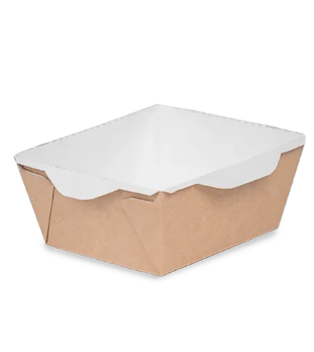 ДоЭко бумажный салатник OpSalad 450 дно + крышка 400/450  *800 (19165/19164)