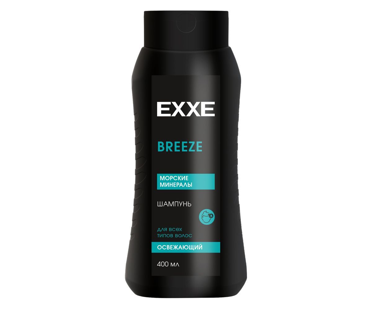 EХХE MEN шампунь 400мл.,"Морские минералы" BREEZE *12